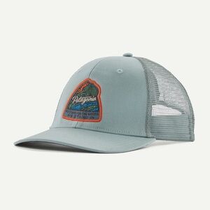 Patagonia Take a Stand Trucker Hat Adjustable Snap Closure Mesh 6 Panel Blue